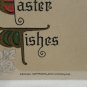 Antique Easter Postcard Floral John Winsch Germany Embossed Unposted Divided