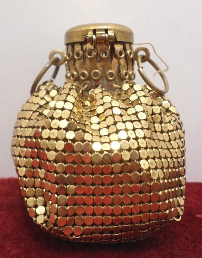 antique metal mesh purse