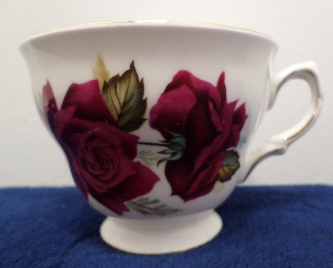 Royal Vale Bone China Tea Cup  Accented in 22K Gold made in England