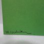 Japanese Art Postcard Signed by Artist Unposted Divided