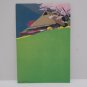 Japanese Art Postcard Signed by Artist Unposted Divided