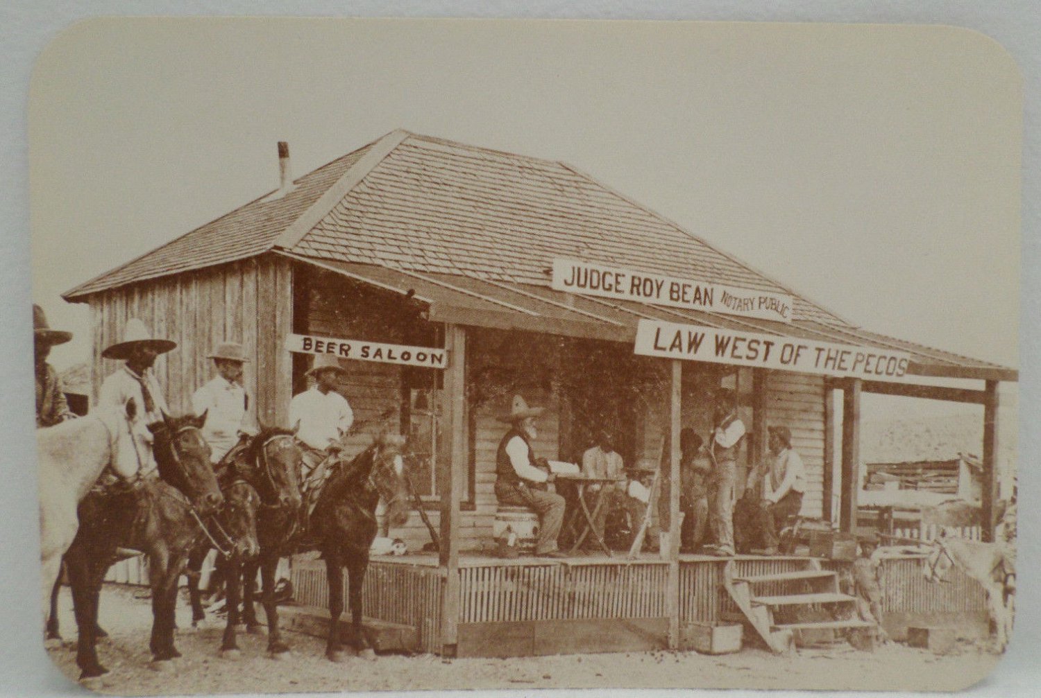 Postcard Old West Collectors Series Judge Roy Bean 1825 1903 Unposted