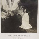 1906 Easter Postcard Christian Black and White Glossy Posted Divided