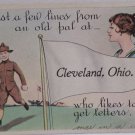 WWI Postcard Pennant Comic Soldiers
