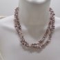 Rope Necklace Rough Cut Polished Gemstone Beads 35" LONG