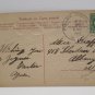 Antique Easter Postcard Floral Embossed Posted Divided