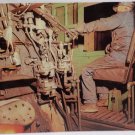 Real Photo Postcard Inside cab of Narrow Gauge Engine Train Unposted Divided