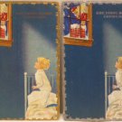 Antique Christmas postcards Santa Claus night before Christmas series 1910