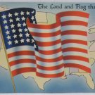 Antique Patriotic Postcard USA Flag Memorial Day Unposted Divided