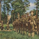 WWI Postcard On The March Photograph by US Army Signal Corps