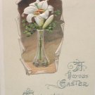 1913 Easter Postcard Floral Winsch Embossed Posted Divided