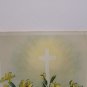 1910 Easter Postcard Yellow Floral Winsch Glossy Posted Divided
