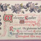 1910 Easter Postcard Floral Winsch Embossed Posted Divided