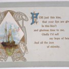 Antique Greetings Postcard Embossed Posted Divided