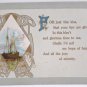 Antique Greetings Postcard Embossed Posted Divided