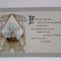 Antique Greetings Postcard Embossed Posted Divided