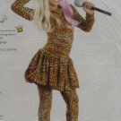 Halloween Costume Girls Leopard Rap Star Size Small 4-6 Party King