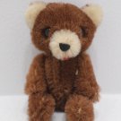 Antique Teddy Bear Miniature Fully Jointed Brown Mohair 3 1/2" Tall