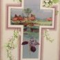 1910 Easter Postcard Scenic Cross Winsch Embossed Unposted Divided