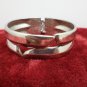 Women's Bangle Bracelet Silver Tone Metal