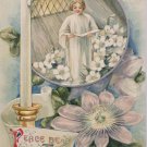 1910 Easter Postcard Christian Winsch Embossed Unposted Divided
