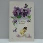 Antique Easter Postcard Baby Chick Egg Embossed Unposted Divided