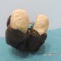 Antique Teddy Bear Miniature Brown Mohair Fur Glass Eyes Wooden Disc Joints