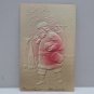 Antique Christmas Postcard Santa Claus Walking Blowing Horn Undivided Unposted