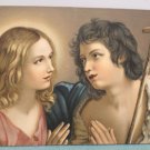 Antique Christmas Postcard Religious Jesus Christ Undivided Unposted Germany