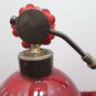 Antique Perfume Bottle Ruby Red Clear Crystal Suspended Bubbles Art Deco