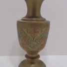 Vintage Solid Vase Solid Brass Enamel Vase made in India