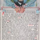 Antique Postcard President Abraham Lincoln's Gettysburg Address unposted