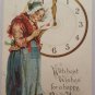Antique New Year Postcard Tuck and Sons Series 12 Posted Divided