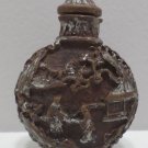 Antique Oriental Snuff Bottle made of Cinnabar