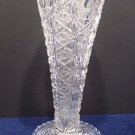 Clear Pressed Glass Vase