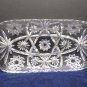 Serving Dish Clear Glass Rectangle Early American Prescutt Star of David