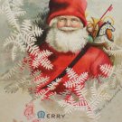 Christmas Postcard Santa Claus Ellen Clapsaddle Embossed Unposted