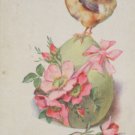 Antique Easter Postcard Chick Egg Unposted Divided