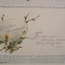 1913 Easter Postcard Egg Winsch Embossed Unposted Divided