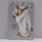 Antique Easter Postcard Angel Cross Raphael Tuck Unposted Divided Embossed