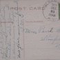Antique 1909 Christmas Postcard Santa Claus Embossed Posted Divided