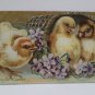 1919 Easter Postcard Chicks Basket Embossed Posted Divided