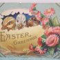 Antique Easter Postcard Chicks Egg Unposted Divided