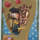 Antique Postcard President George Washington Embossed Posted Divided