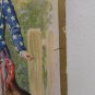 Antique Thanksgiving postcard Uncle Sam with Rival Turkeys Posted Divided