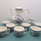 Vintage Tea Set Meakin Blue Onion Staffordshire England