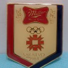1984 Collector Pin Sarajevo Olympics Miller High Life Beer