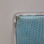Cigarette Case Blue Faux Snake Skin