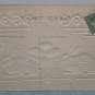 Antique Easter Postcard Rabbits Nest Eggs Embossed Unposted Divided