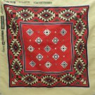 Vintage Bandana Scarf Do-Rag Southwestern Style made in USA